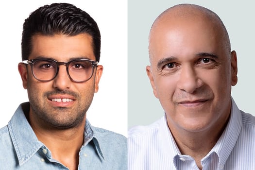 מימין: שמוליק כהן, שמאי מקרקעין מחברת אס.קי. שמאות, צילום: דובי שמחי; אוהד אסרף, מנכ״ל ובעלים ארי מגורים שיווק נדל״ן, צילום: רז רוגובסקי